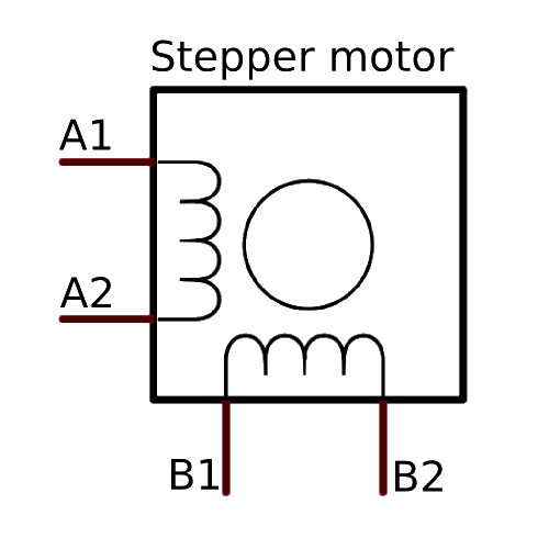 diagram of bipolar stepper motor
